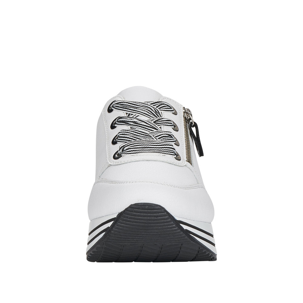 REMONTE Damen Sneaker weiß schwarz D1312-80