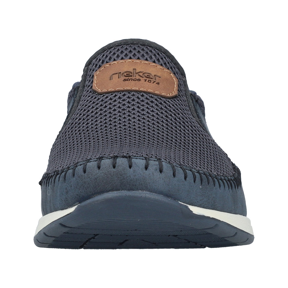 RIEKER Herren Halbschuh Slipper blau 11954-14