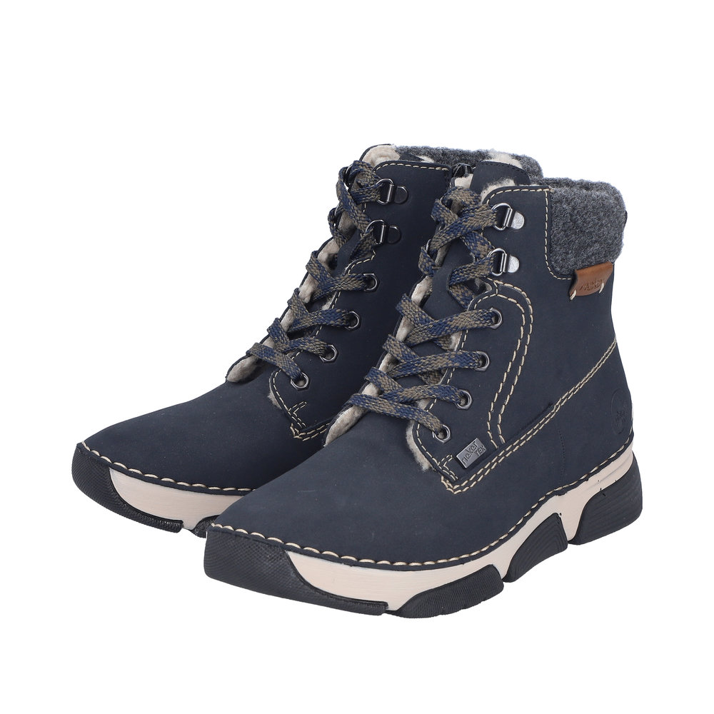RIEKER Damen Stiefelette blau 45925-14 mit TEX RIEKER Damen Stiefelette blau 45925-14 mit TEX