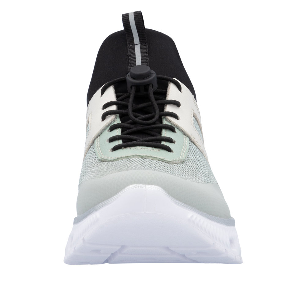 RIEKER Damen Sneaker Slipper grün M6061-52 leicht