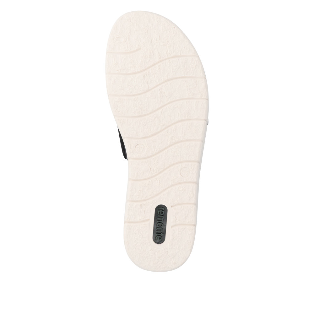 REMONTE Damen Pantolette schwarz D2042-02 mit loser Einlage
