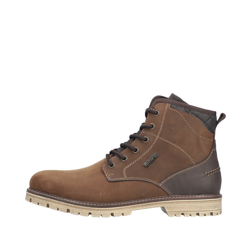 RIEKER Herren Stiefelette braun F3614-25 warm und mit TEX RIEKER Herren Stiefelette braun F3614-25 warm und mit TEX