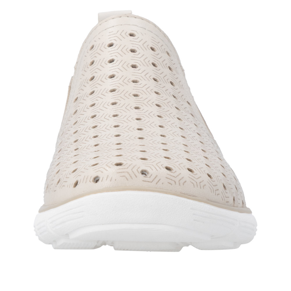 REMONTE Damen Slipper beige D3G04-60 echt Leder