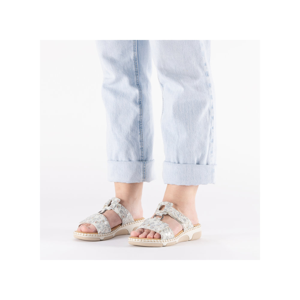 RIEKER Damen Pantolette multicolor 66292-90 Weite H