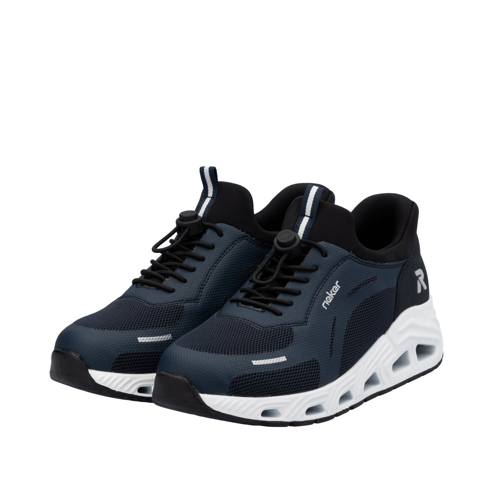 RIEKER Damen Sneaker Slipper dunkelblau N5257-14 Ready-to-Go