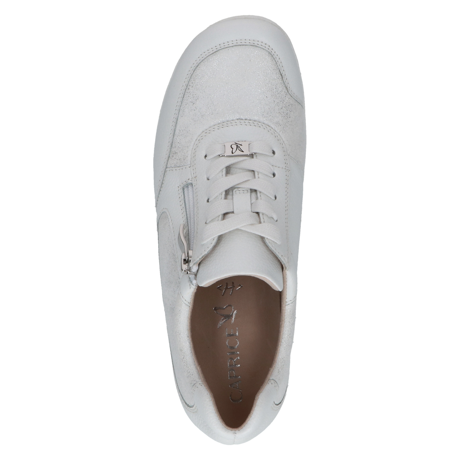 CAPRICE Damen Sneaker weiß silber 9-23723-44 183 Leder & Stretch