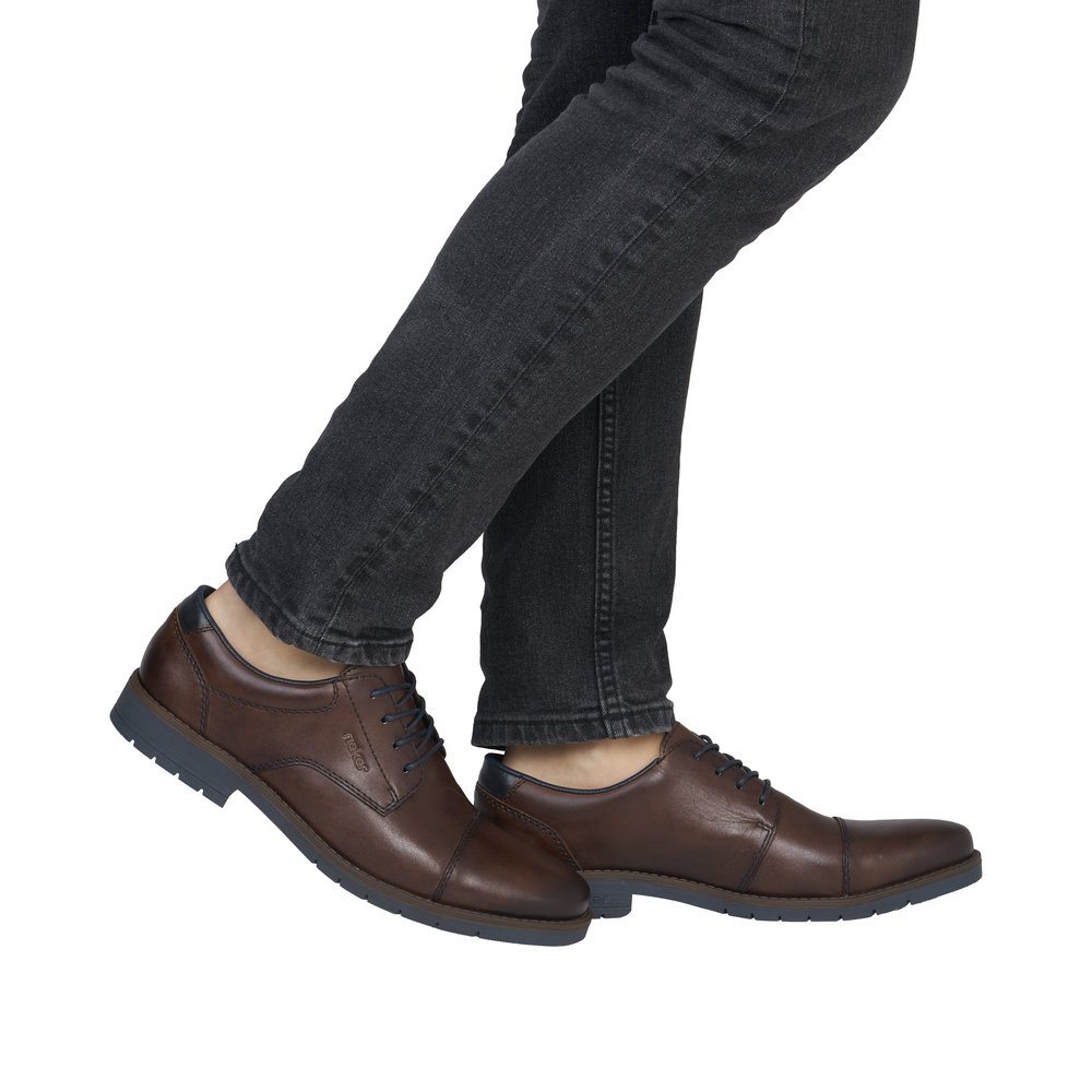 RIEKER Herren Halbschuh braun 13901-25 Glattleder RIEKER Herren Halbschuh braun 13901-25 Glattleder