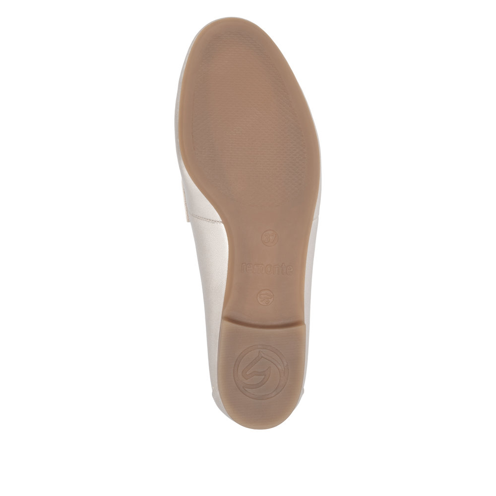 REMONTE Damen Loafer gold D0K02-90 glänzend