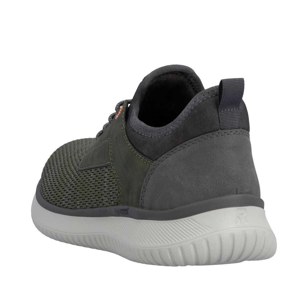 RIEKER Herren Sneaker Slipper grün B9651-52 bequeme Weite