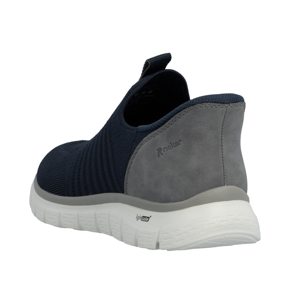 RIEKER Herren Sneaker Slipper blau B6659-15 Ready2Go