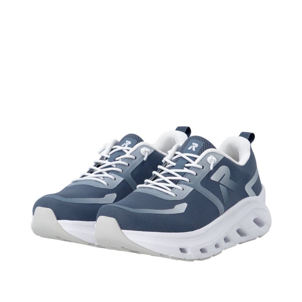 RIEKER Herren Sport Sneaker blau U3504-12 Weite H