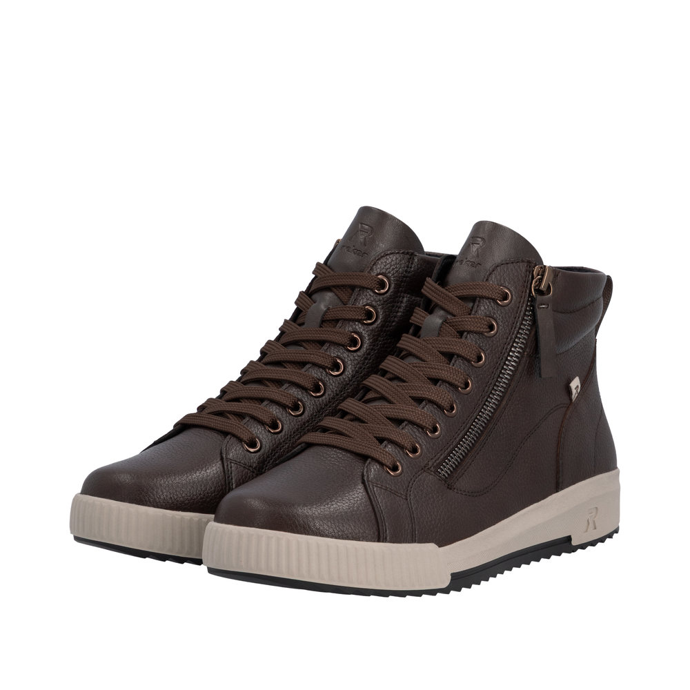RIEKER Damen Stiefelette braun W0164-25 echt Leder RIEKER Damen Stiefelette braun W0164-25 echt Leder