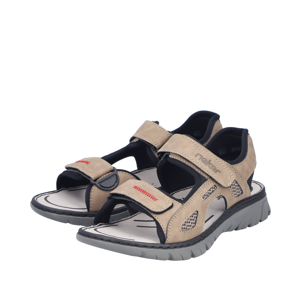 RIEKER Herren Sandalette Trekking beige 26761-65