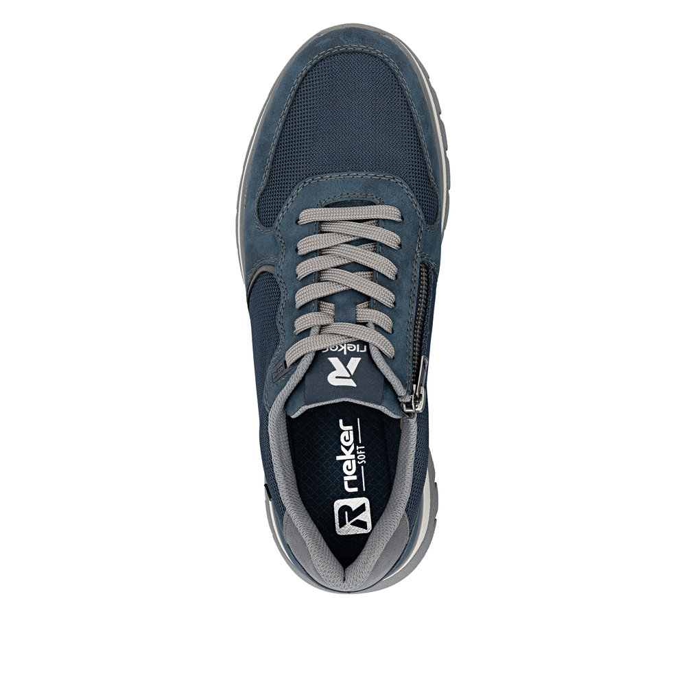 RIEKER Herren Sneaker blau B9302-14 extra weit