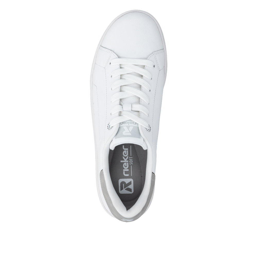RIEKER Damen Sneaker weiß 41902-80 echt Leder