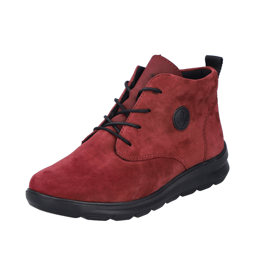 RIEKER Damen Stiefelette rot Z0022-35 echt Leder