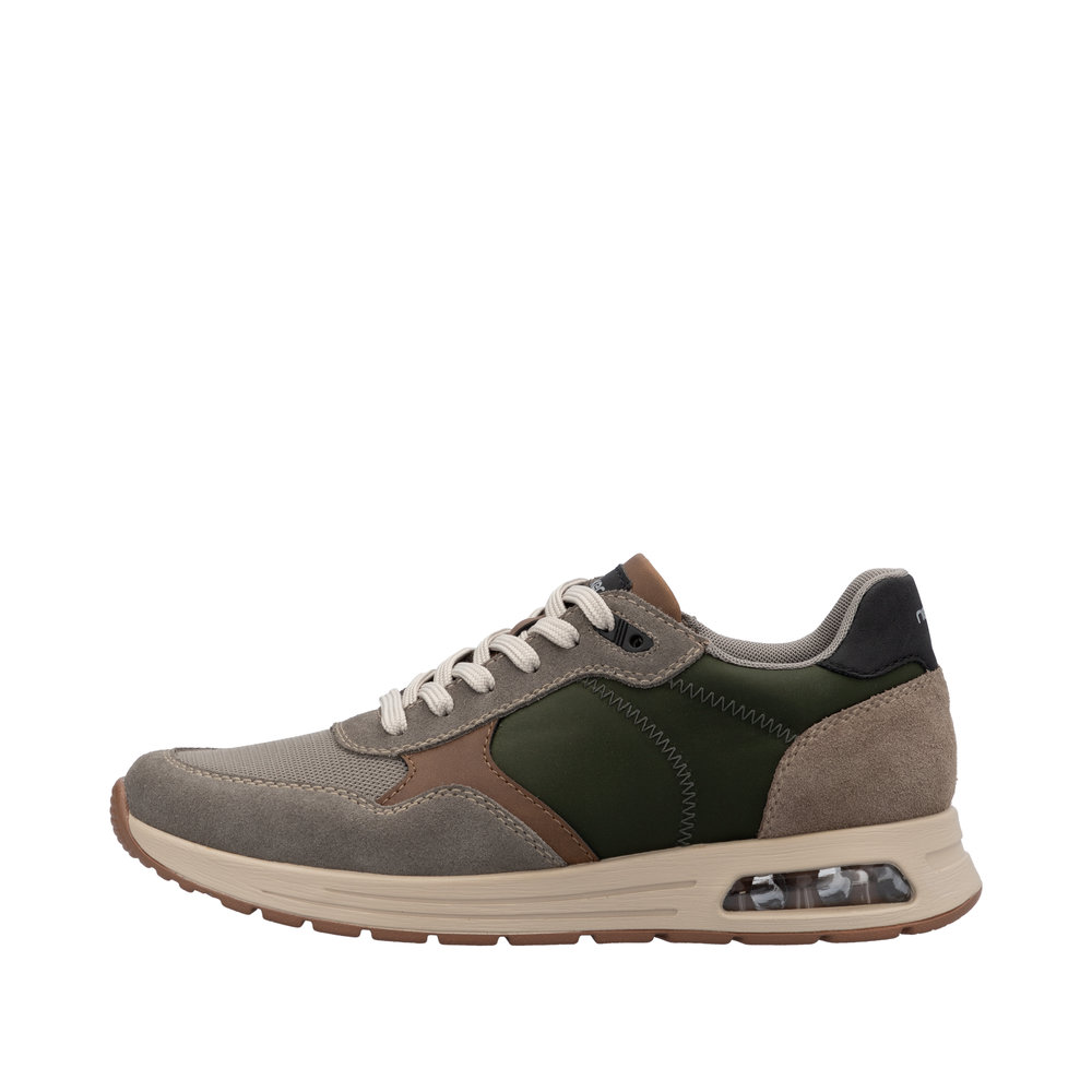 RIEKER Herren Sneaker beige grün B1000-60 lose Einlage RIEKER Herren Sneaker beige grün B1000-60 lose Einlage