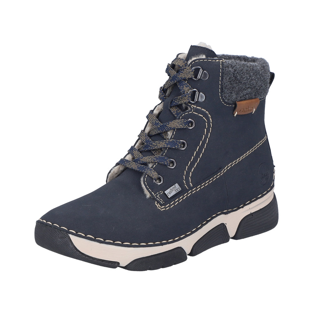 RIEKER Damen Stiefelette blau 45925-14 mit TEX RIEKER Damen Stiefelette blau 45925-14 mit TEX