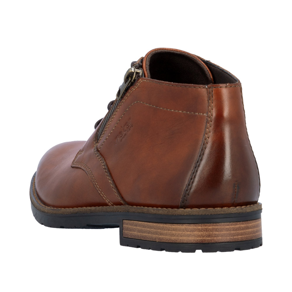 RIEKER Herren Halbschuh Stiefelette cognac 14609-24 echt Leder