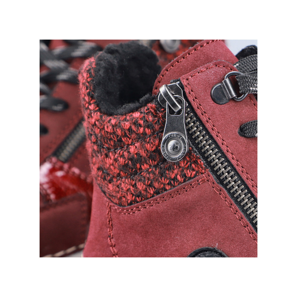 RIEKER Damen Stiefelette rot 45960-35 sportlich