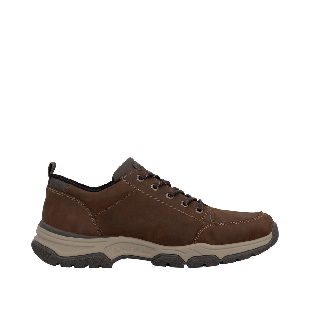 RIEKER Herren Halbschuh braun 11222-22 Leder und TEX