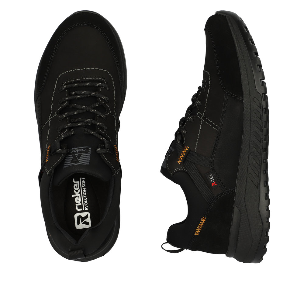 RIEKER Herren Sneaker schwarz U0100-00 mit TEX