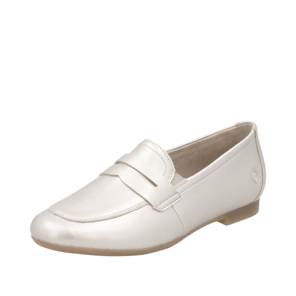 REMONTE Damen Loafer gold D0K02-90 glänzend