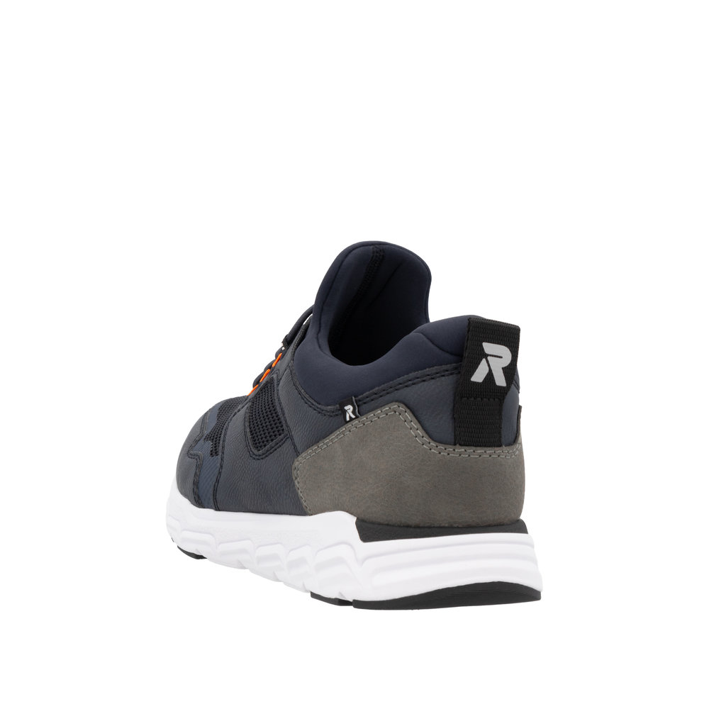 RIEKER Herren Sneaker Slipper blau 09102-14 Weite H