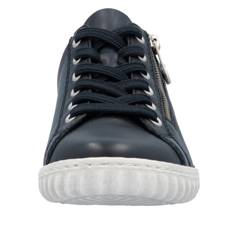 RIEKER Damen Sneaker dunkelblau N0900-14 echt Leder