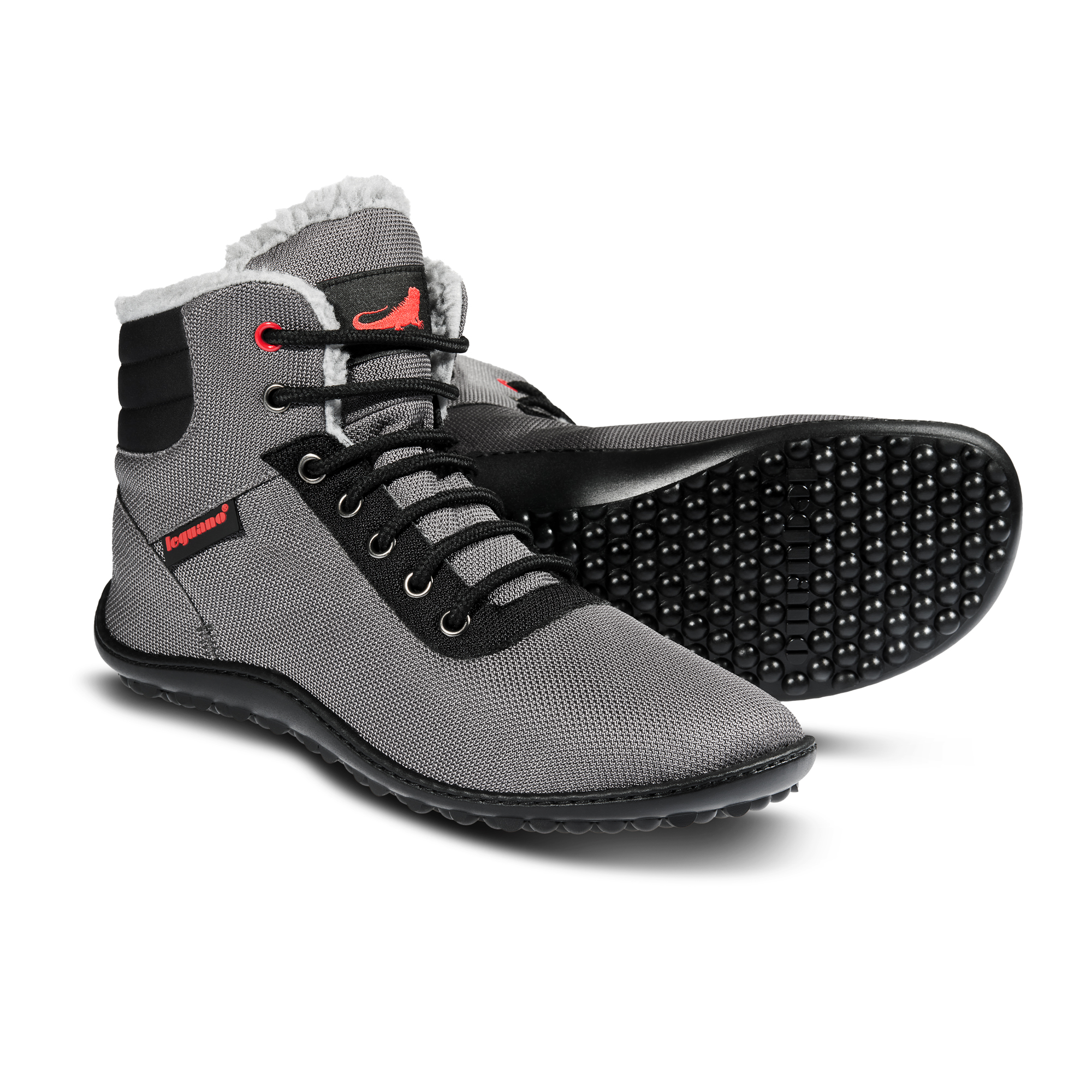 LEGUANO Kosmo anthrazit Barfußschuhe warm