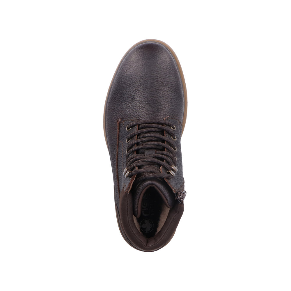 RIEKER Herren Stiefelette braun F7024-25 echt Leder mit TEX