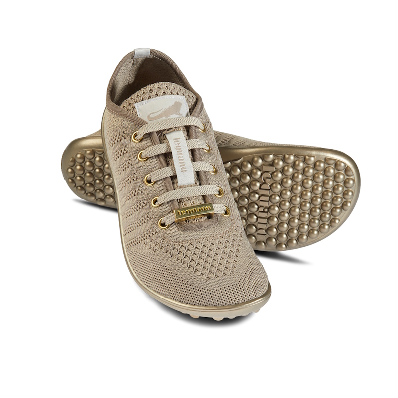 LEGUANO Go Gold Barfußschuh Damen Sneaker