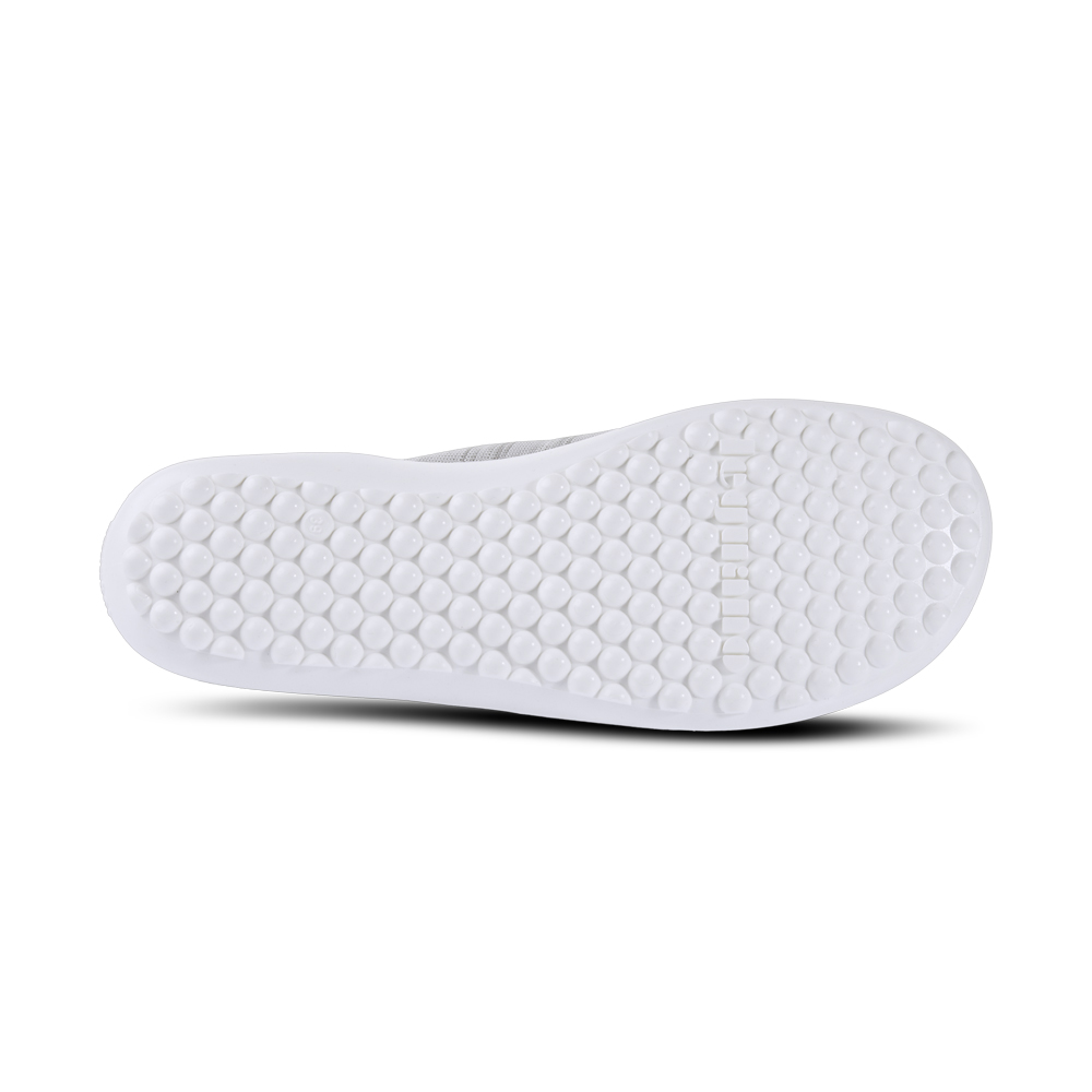 LEGUANO Beat silbergrau Barfußschuh Unisex Sneaker