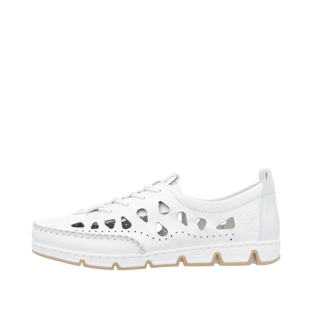 RIEKER Damen Slipper weiß 49956-80 luftig RIEKER Damen Slipper weiß 49956-80 luftig