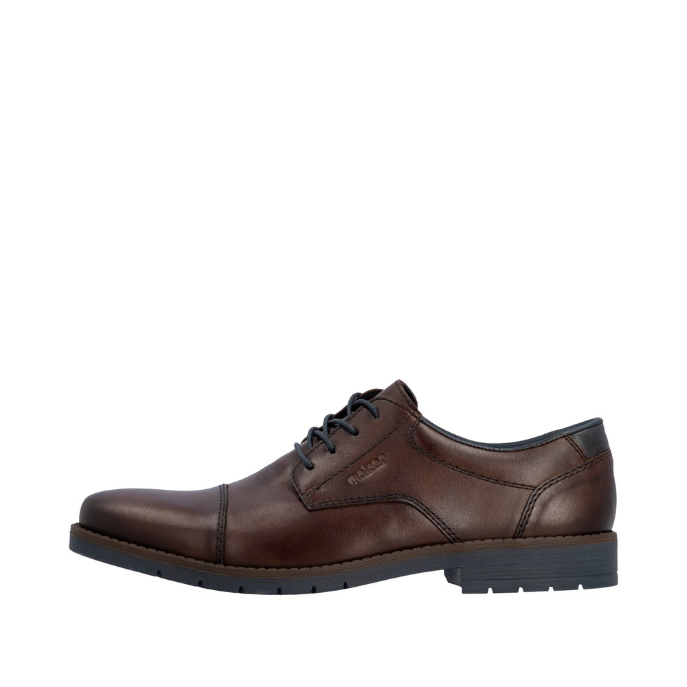 RIEKER Herren Halbschuh braun 13901-25 Glattleder