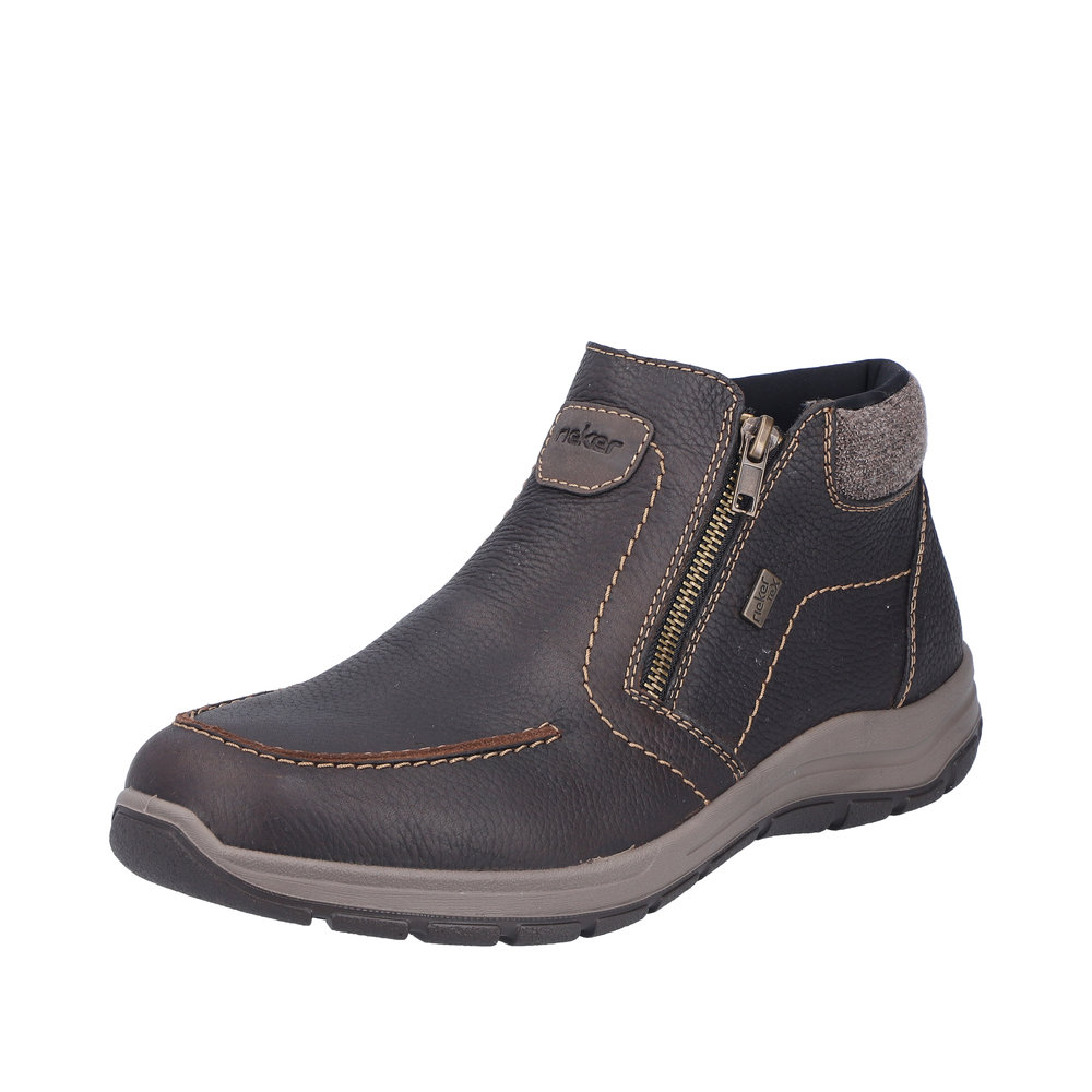 RIEKER Herren Stiefelette schwarz 03660-00 und Braun 03660-25