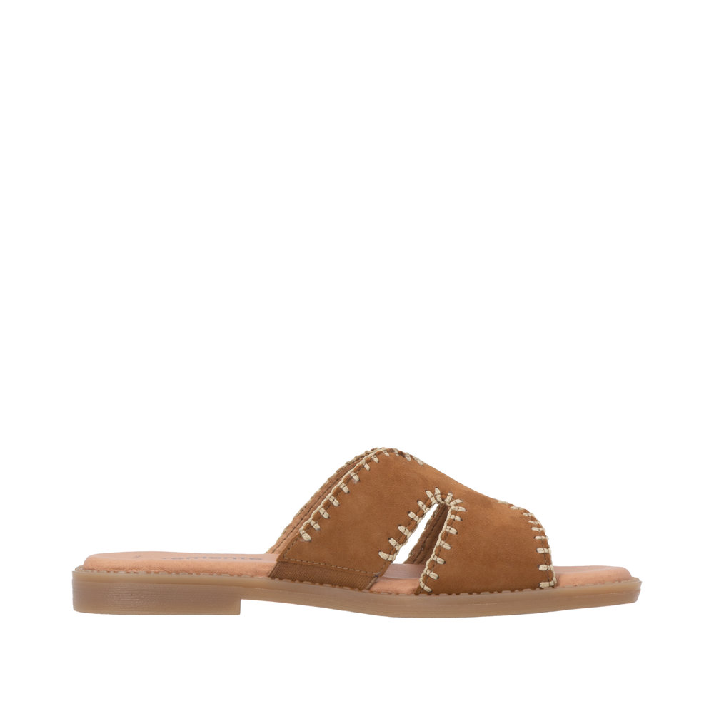 REMONTE Damen Pantolette braun D3645-22 Leder