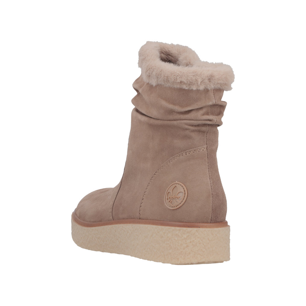 RIEKER Damen Stiefelette beige Y0070-24 echt Leder