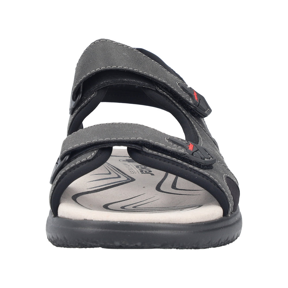 RIEKER Herren Sandale Trekking schwarz 26455-00