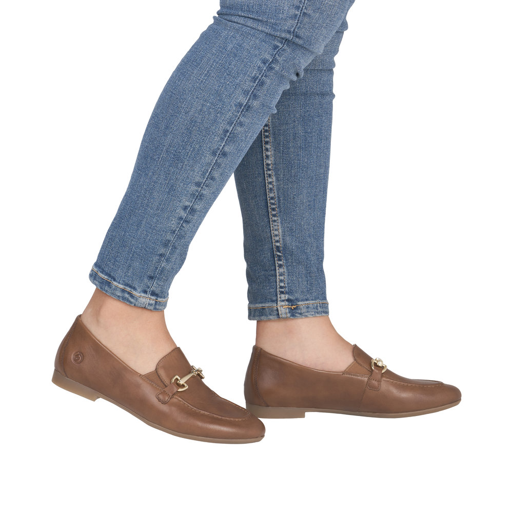 REMONTE Damen Loafer braun D0K13-24 Leder