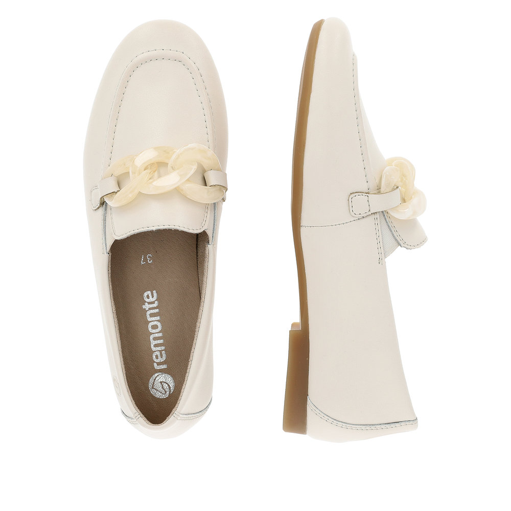 REMONTE Damen Loafer creme weiß D0K00-80