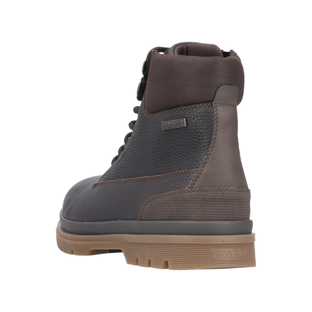 RIEKER Herren Stiefelette braun F7024-25 echt Leder mit TEX