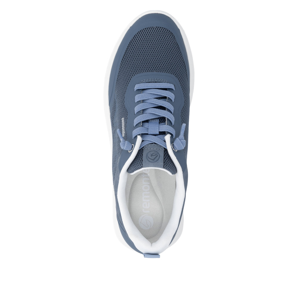 REMONTE Damen Sneaker Slipper hellblau D2V04-12 Gummizug