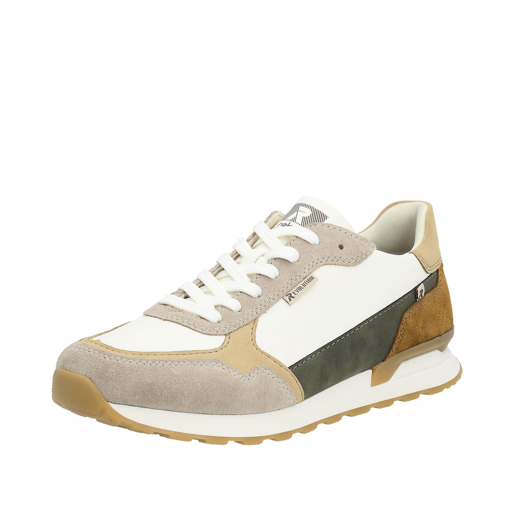 RIEKER REVOLUTION Herren Sneaker weiß beige U0307-80