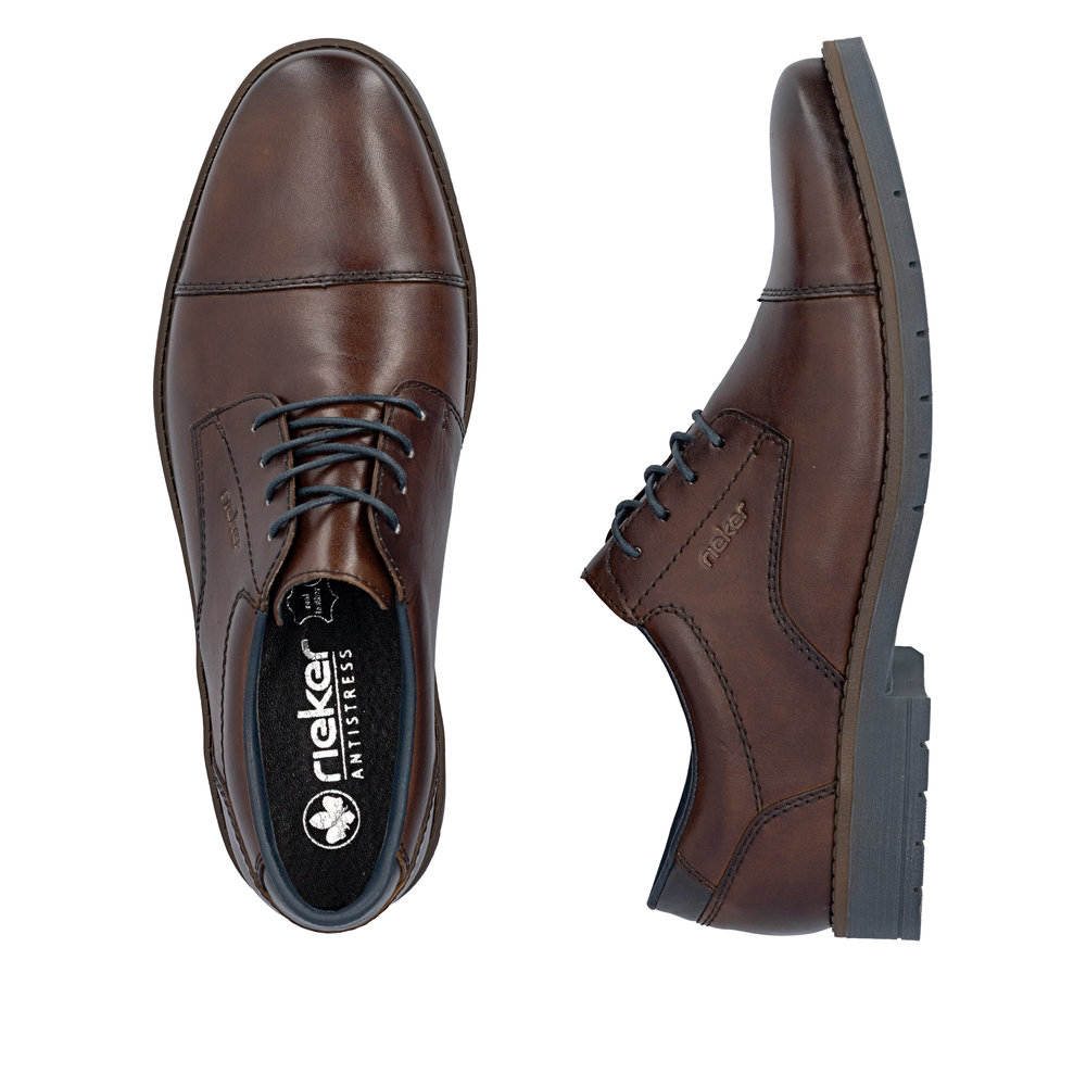 RIEKER Herren Halbschuh braun 13901-25 Glattleder