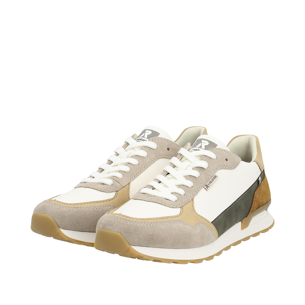 RIEKER REVOLUTION Herren Sneaker weiß beige U0307-80