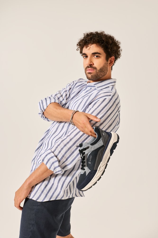 RIEKER Herren Sport Sneaker beige braun 06101-64 Gel-Einlage gehalten von Modell