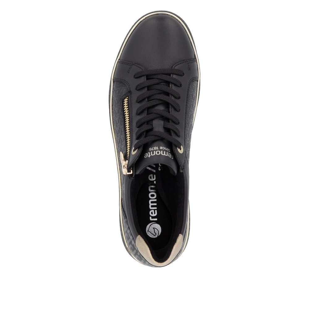 REMONTE Damen Sneaker schwarz gold D2E00-03