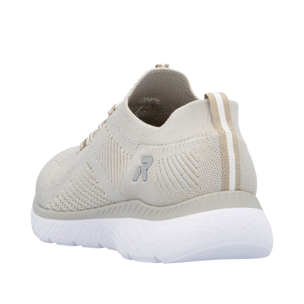 RIEKER Damen Sneaker Slipper beige M5074-64 super leicht