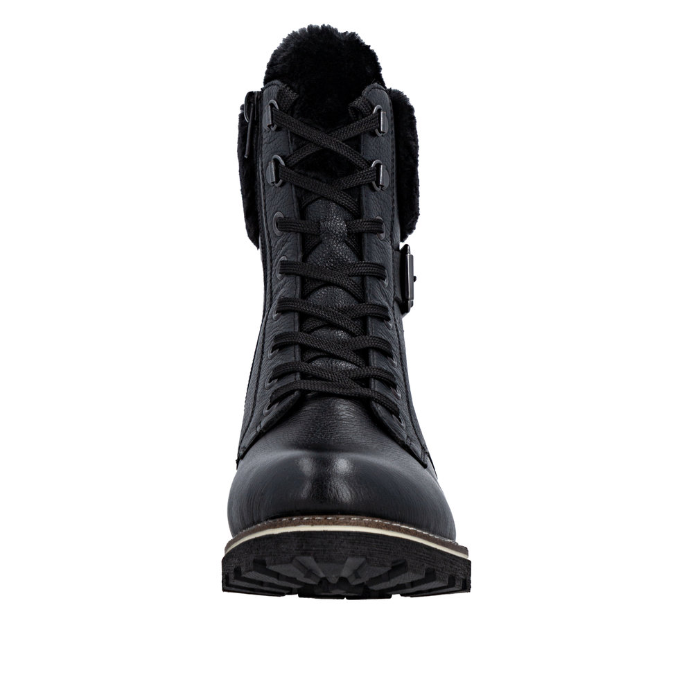 REMONTE Damen Boots Stiefelette schwarz D8481-00 mit Schurwolle